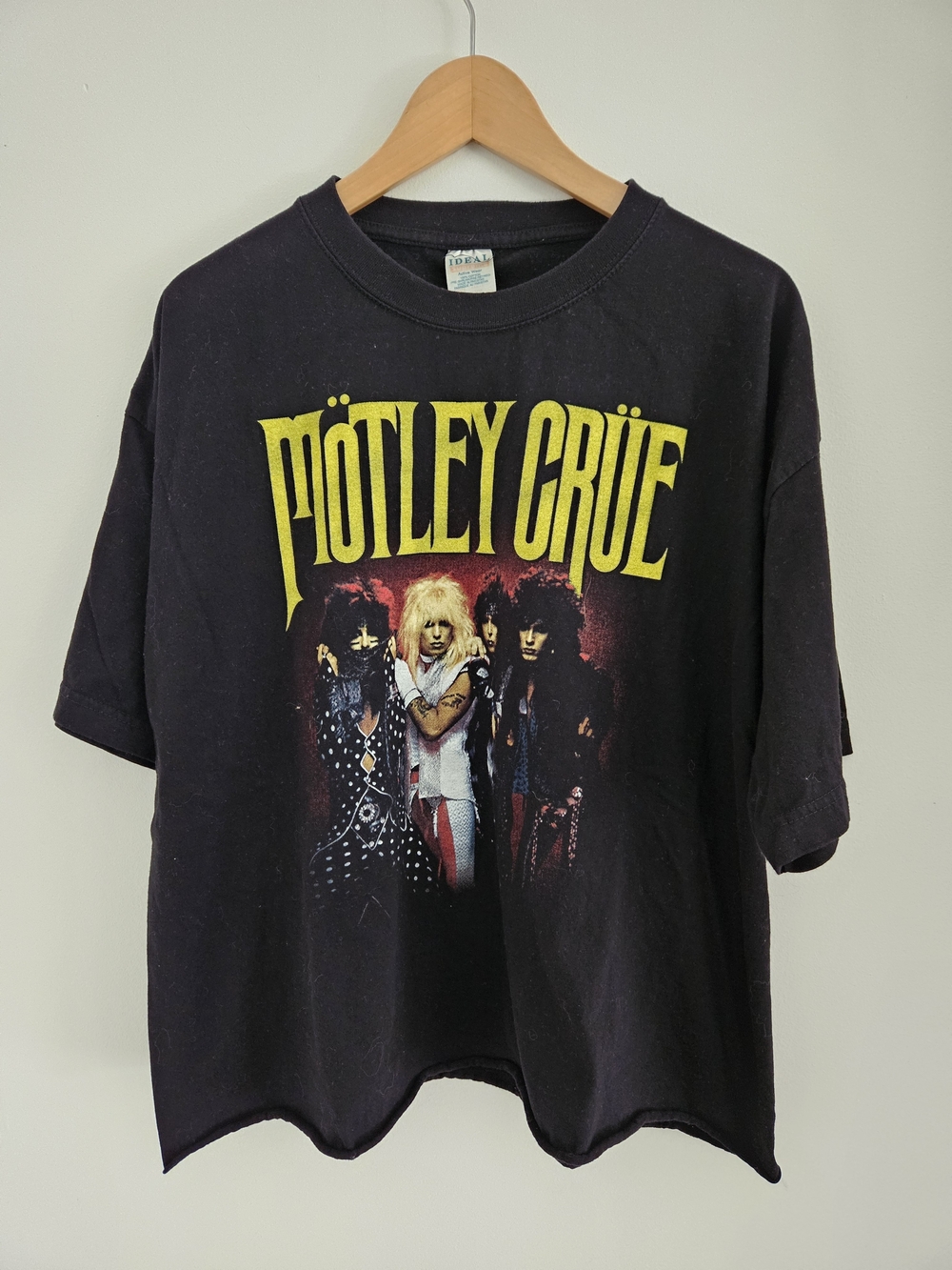 Motley Crue Theatre Of Pain Shirt Extra Large Cropped Band Metal Rock